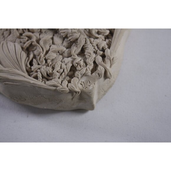 Vintage Rapunzel fairy tale wall hanging ceramic art sculpture hand made - Picture 4 of 7